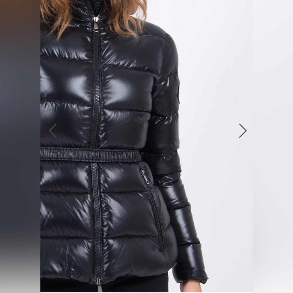 Moncler Rhin Hooded Quilted Down black Puffer Jacket- SIZE 5 - Picture 3 of 15